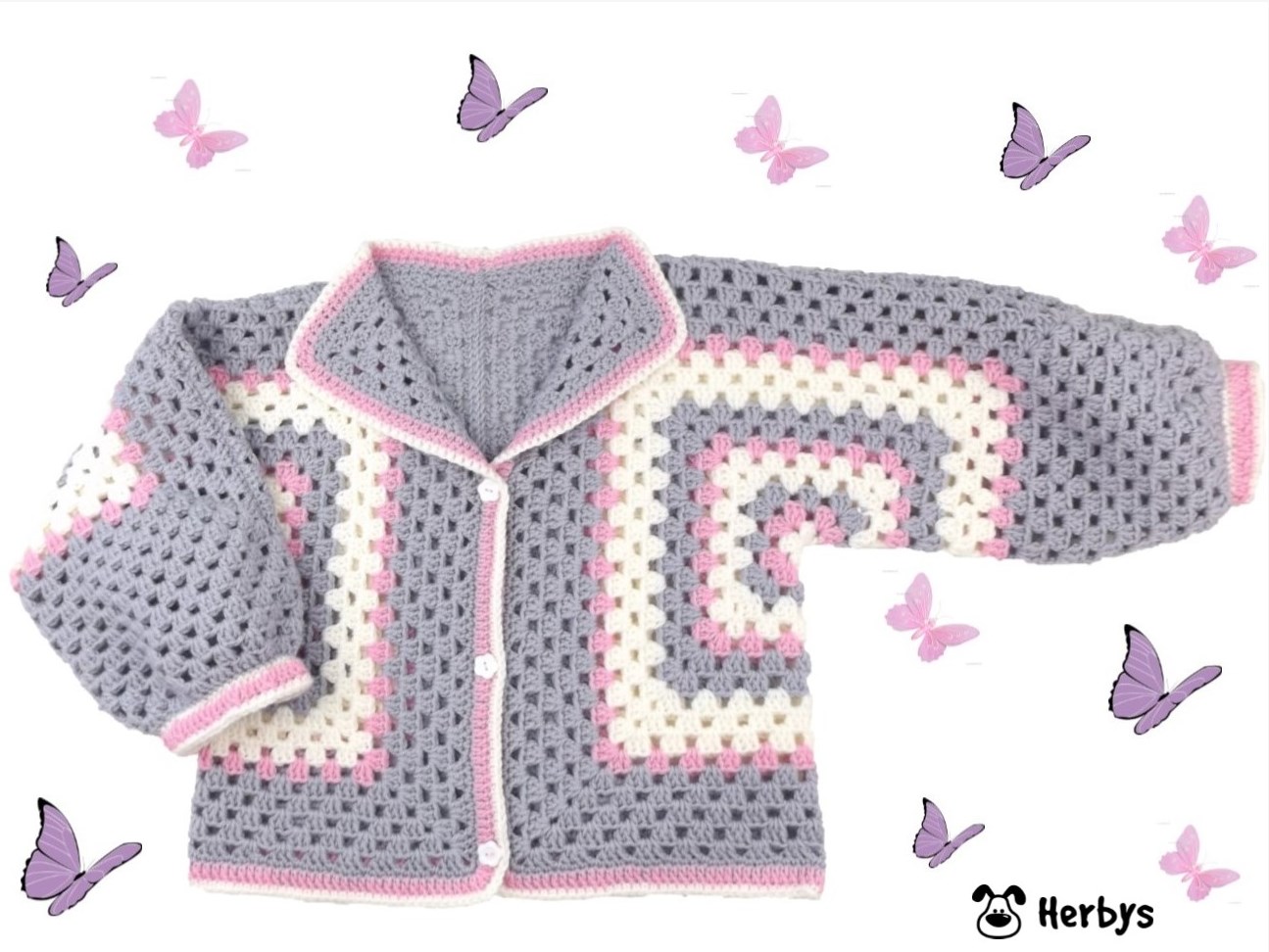 Häkelanleitung Kinderjacke „Granny“