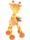 Giraffe mit Tennisball und Tau